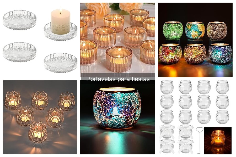 Tipos de portavelas para fiestas: guía completa