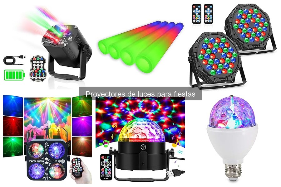 Tipos de proyectores de luces para fiestas: guía completa
