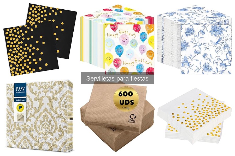 Tipos de servilletas para fiestas: guía de materiales y diseños