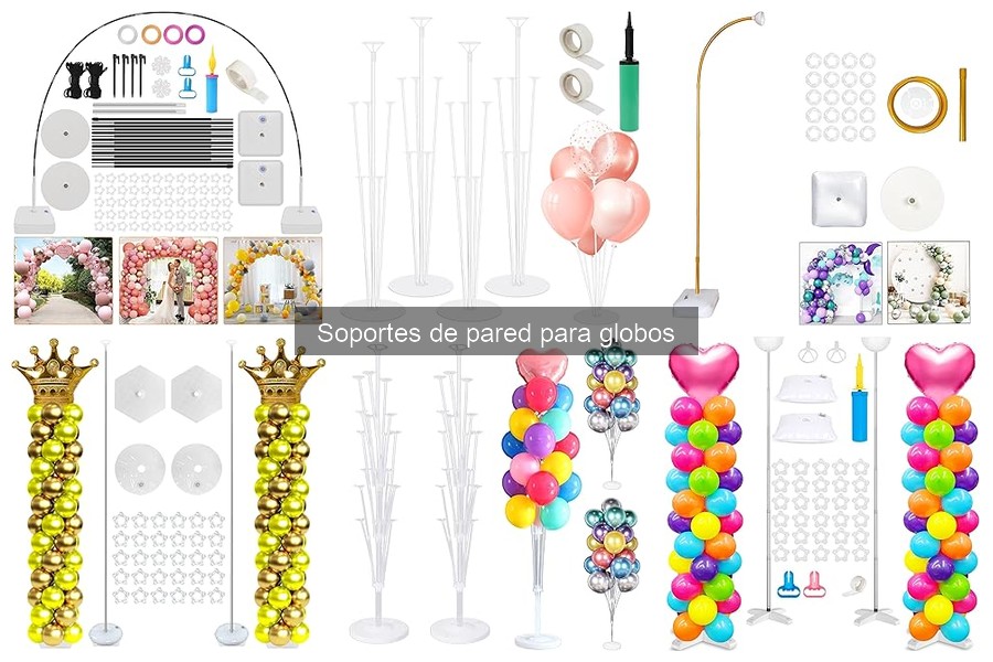 Tipos de soportes de pared para globos: guía completa