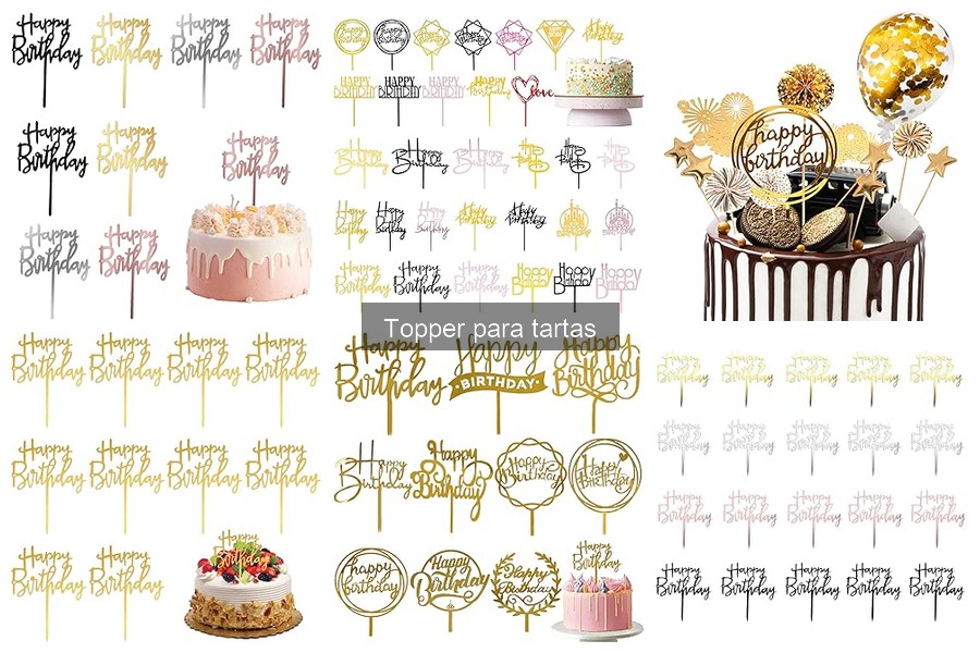 Tipos de toppers para tartas según la ocasión