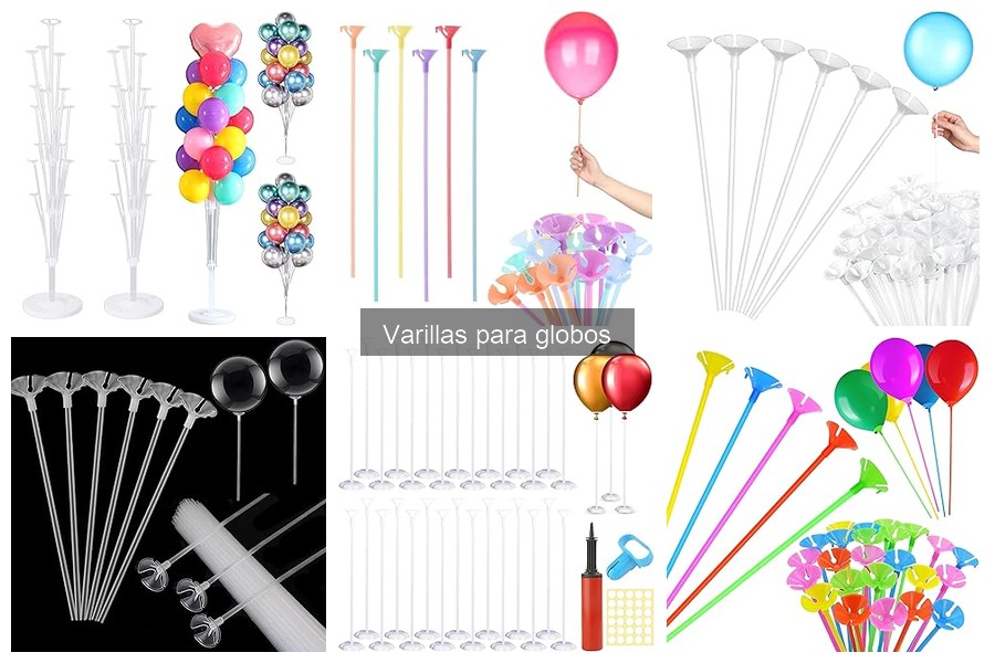 Tipos de varillas para globos y sus usos en decoraciones