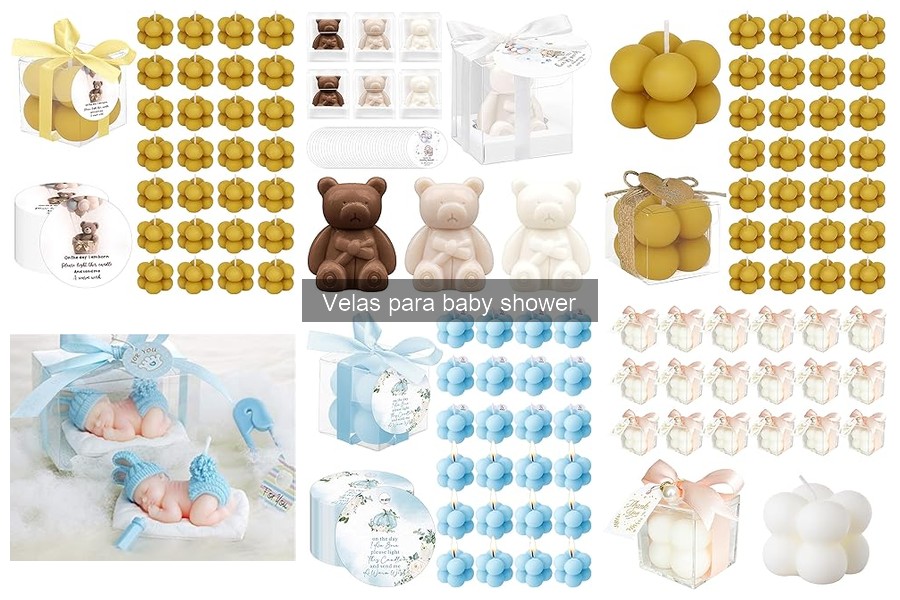 Tipos de velas ideales para un baby shower