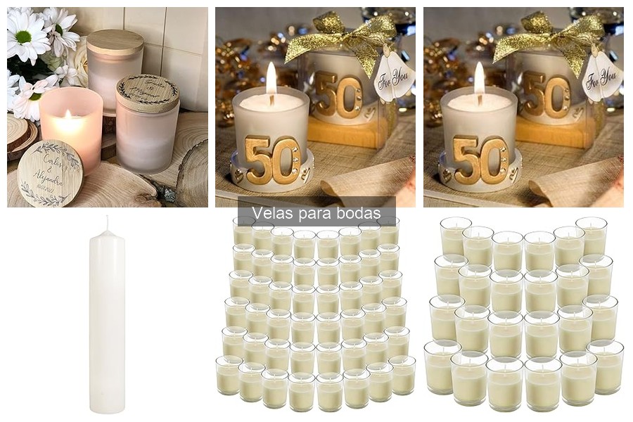 Tipos de velas para bodas: Crea la atmósfera perfecta