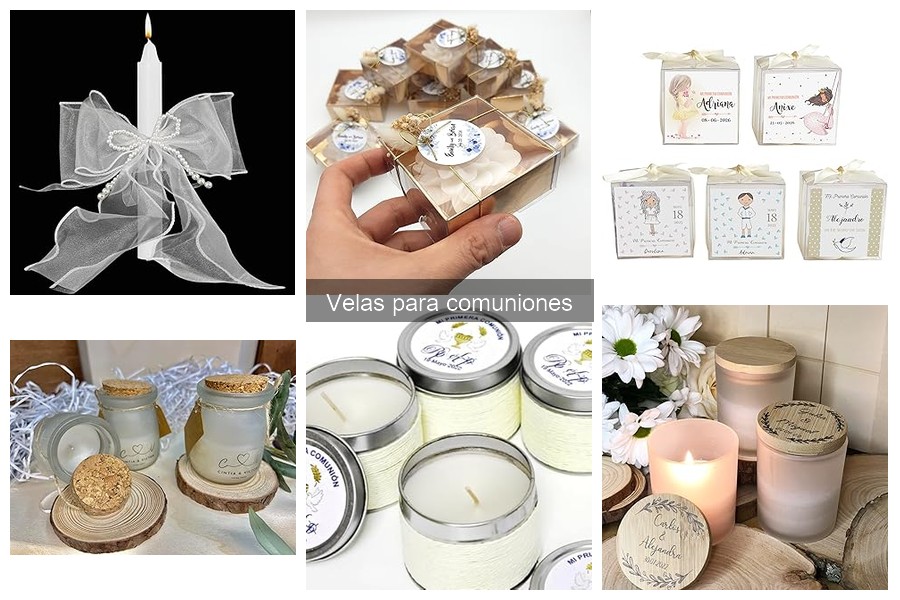 Tipos de velas para comuniones: decorativas y personalizadas