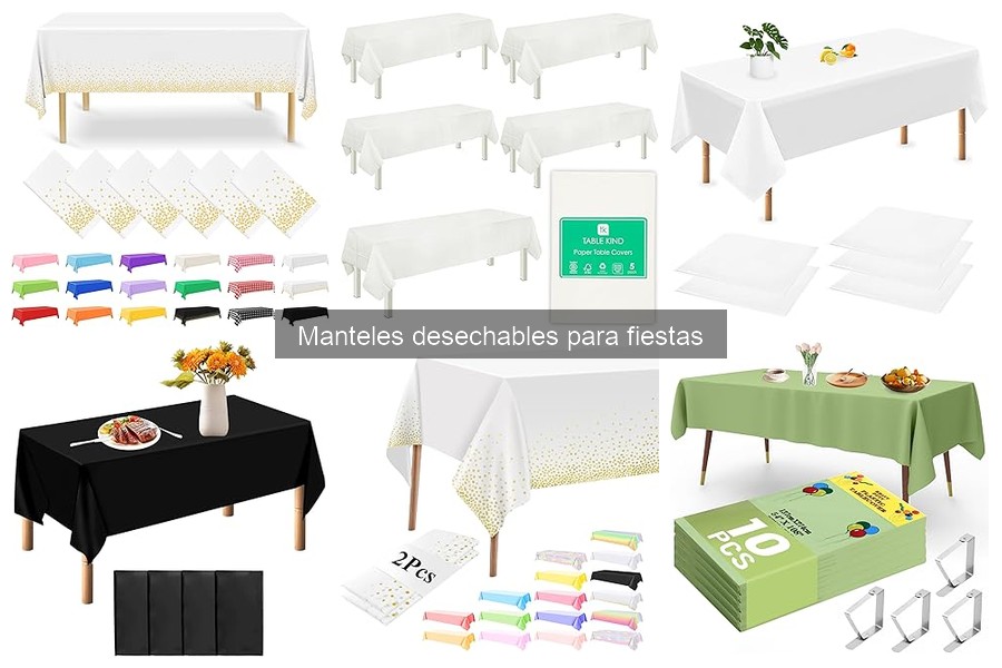 Todo sobre manteles desechables: tipos y características