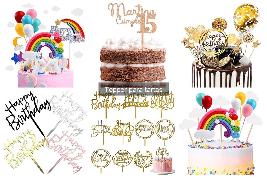 Toppers imprimibles para tartas: personaliza tu celebración