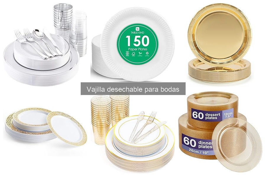 Vajilla Desechable para Bodas según Estilo de Comida