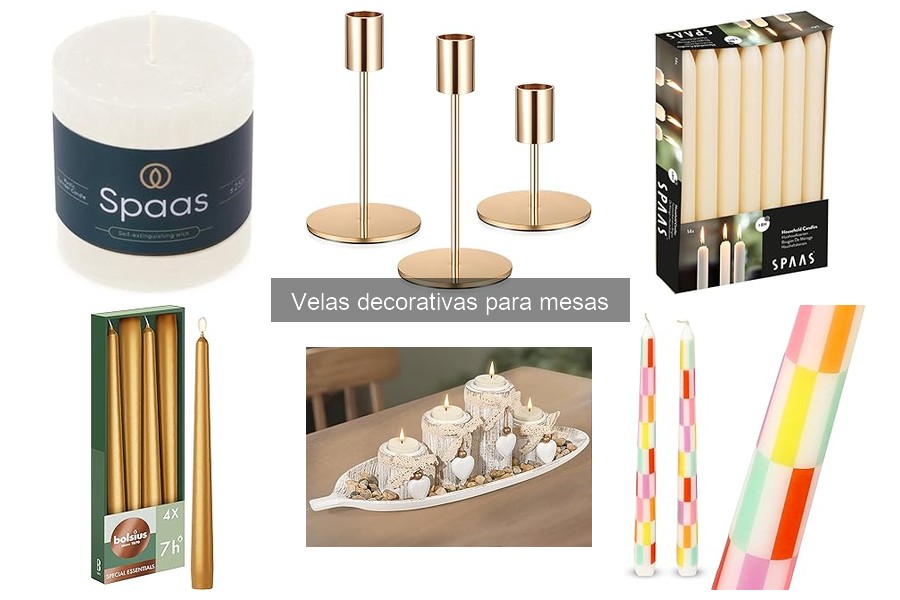 Velas decorativas de bajo mantenimiento para tus mesas
