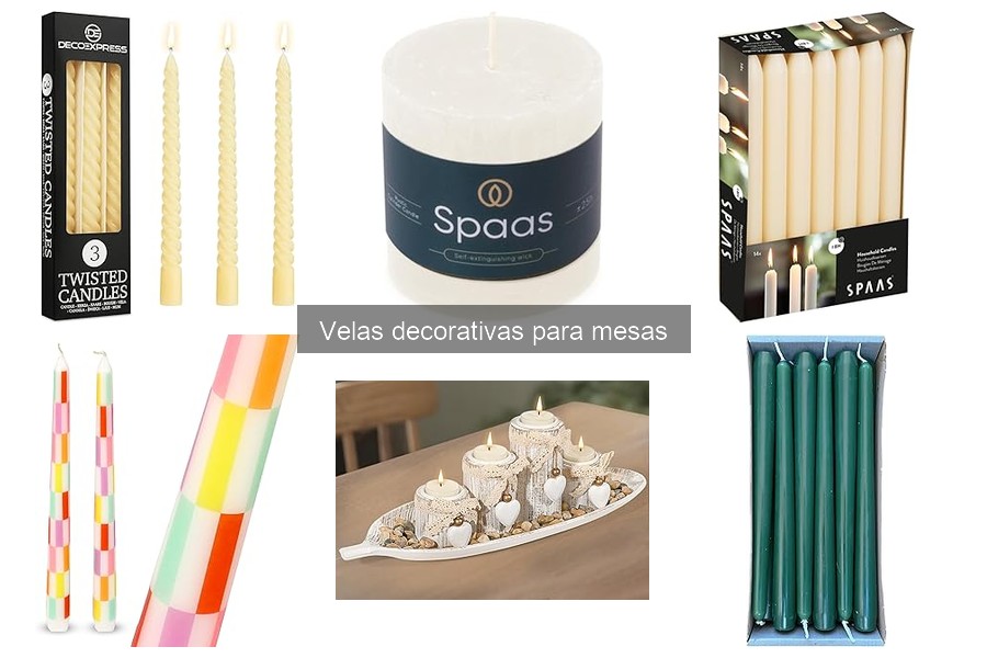 Velas decorativas para mesas: tipos y características
