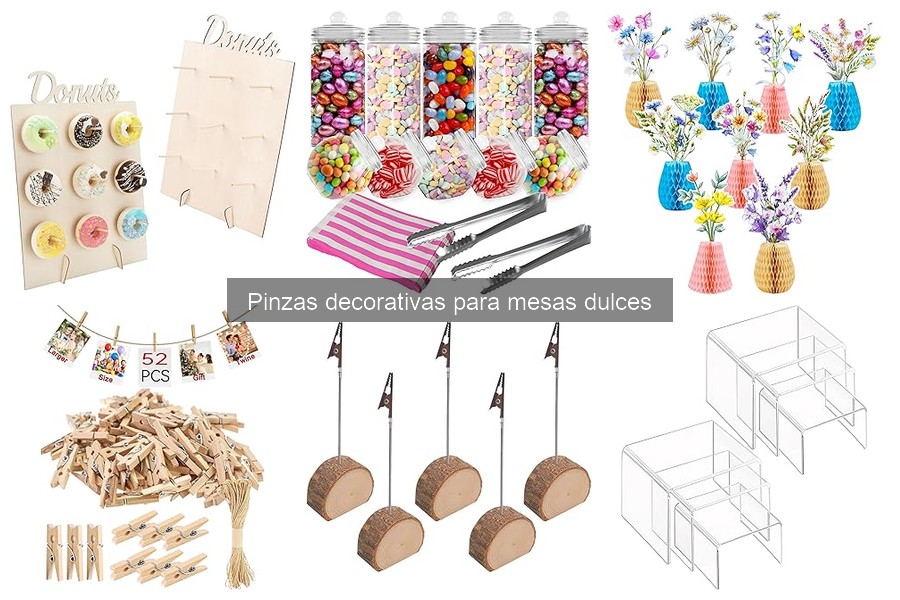 Ventajas de las pinzas decorativas en mesas dulces