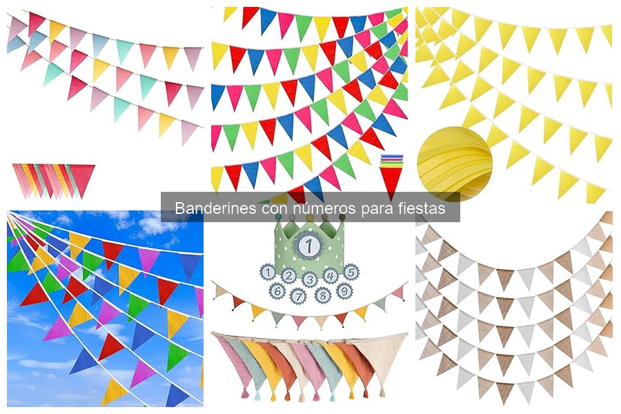 Ventajas de usar banderines con números en fiestas