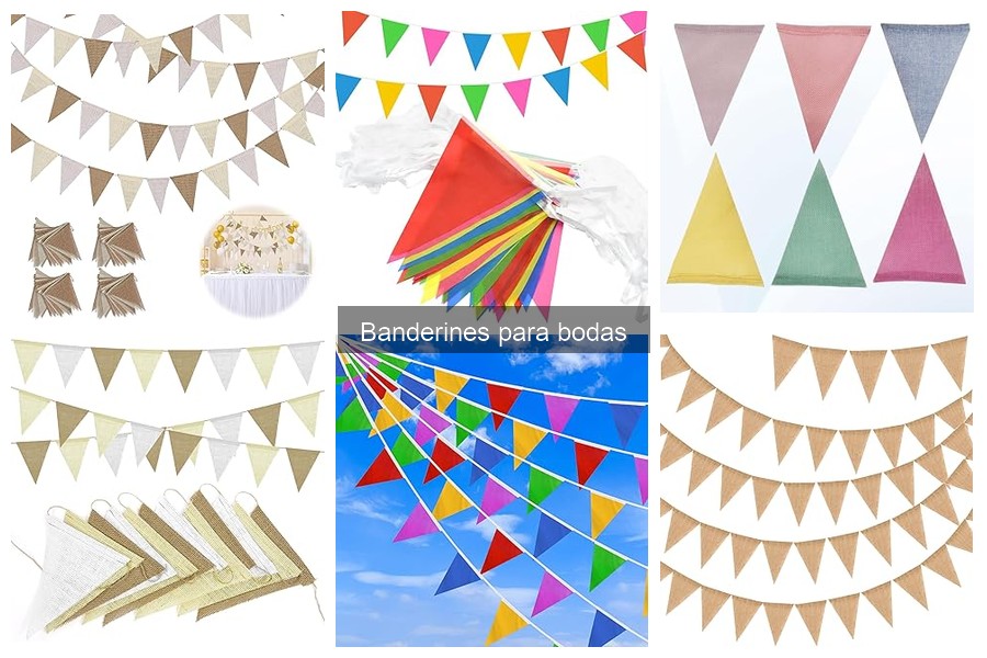 Ventajas de usar banderines en decoraciones de boda