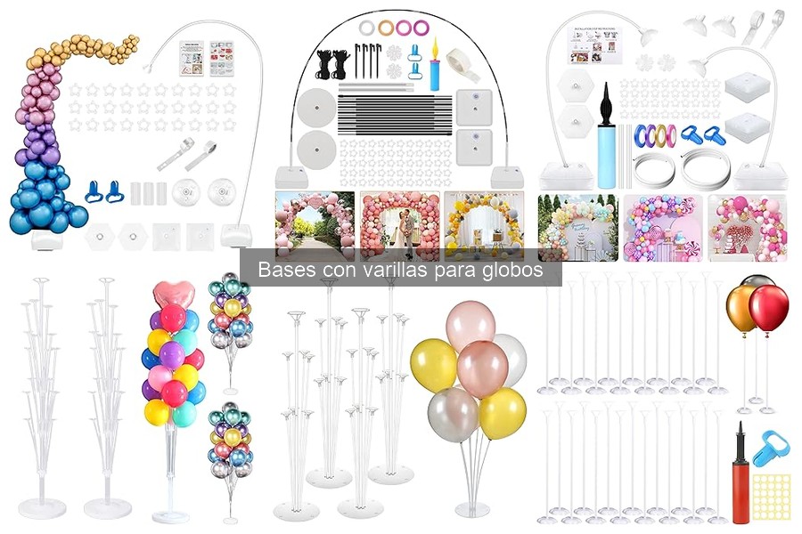 Ventajas de usar bases con varillas para globos en eventos