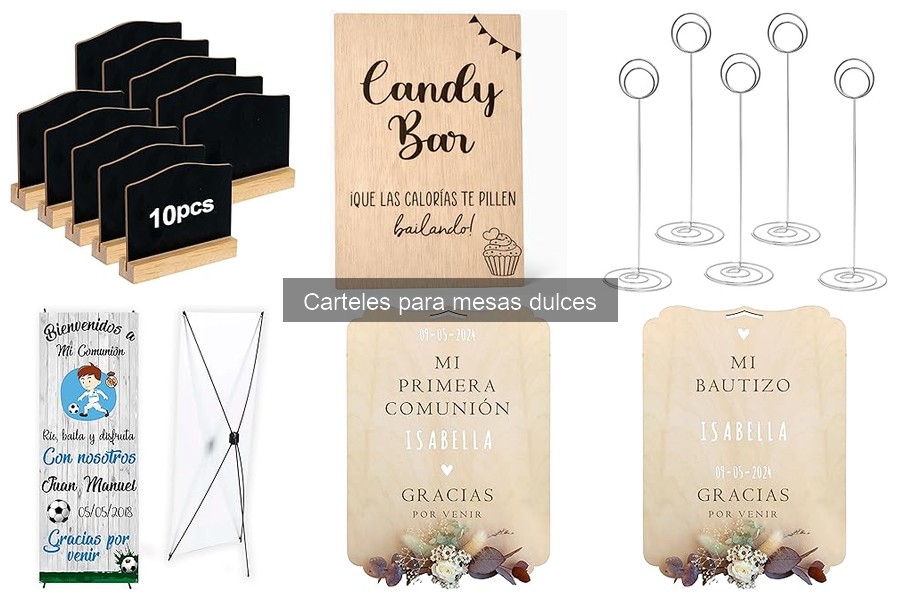 Ventajas de Usar Carteles en Mesas Dulces para Eventos
