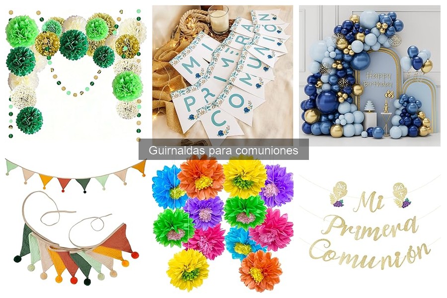 Ventajas de usar guirnaldas en comuniones decorativas