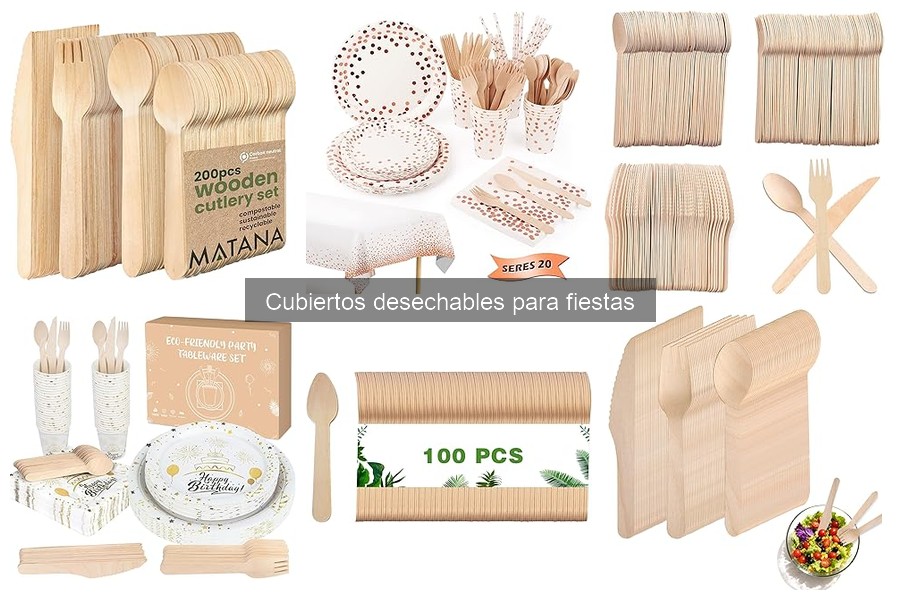 Ventajas y desventajas de cubiertos desechables para fiestas