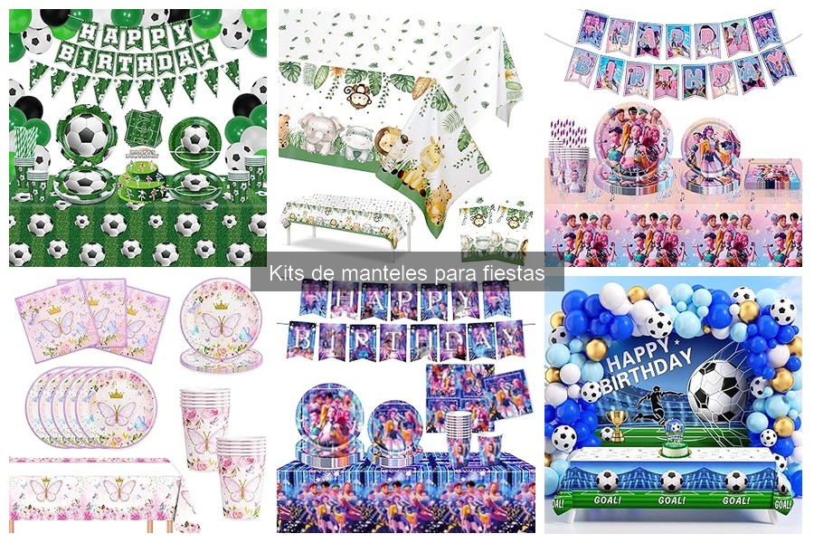Ventajas y desventajas de kits de manteles para fiestas