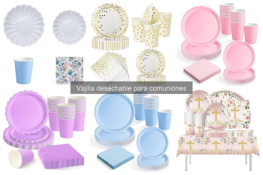 Ventajas y desventajas de la vajilla desechable en comuniones