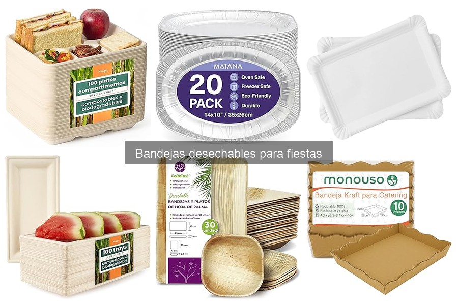 Ventajas y desventajas de las bandejas desechables para fiestas