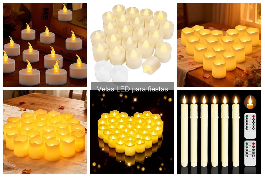 Ventajas y desventajas de las velas LED para fiestas
