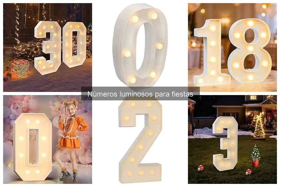 Ventajas y desventajas de los números luminosos para fiestas